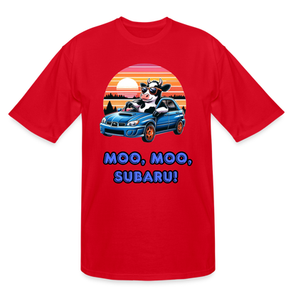 Moo Moo Subaru Men's TALL Tee - red