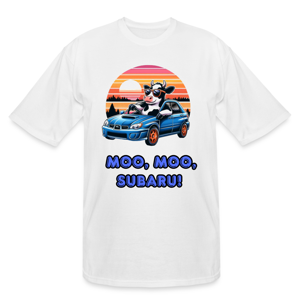 Moo Moo Subaru Men's TALL Tee - white