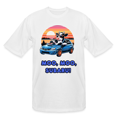 Moo Moo Subaru Men's TALL Tee - white