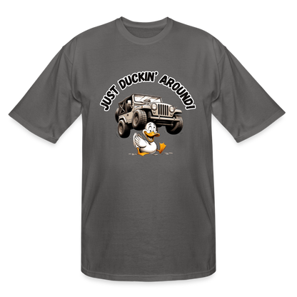 Duck Duck Jeep Just Duckin' Around Men's TALL Tee - charcoal