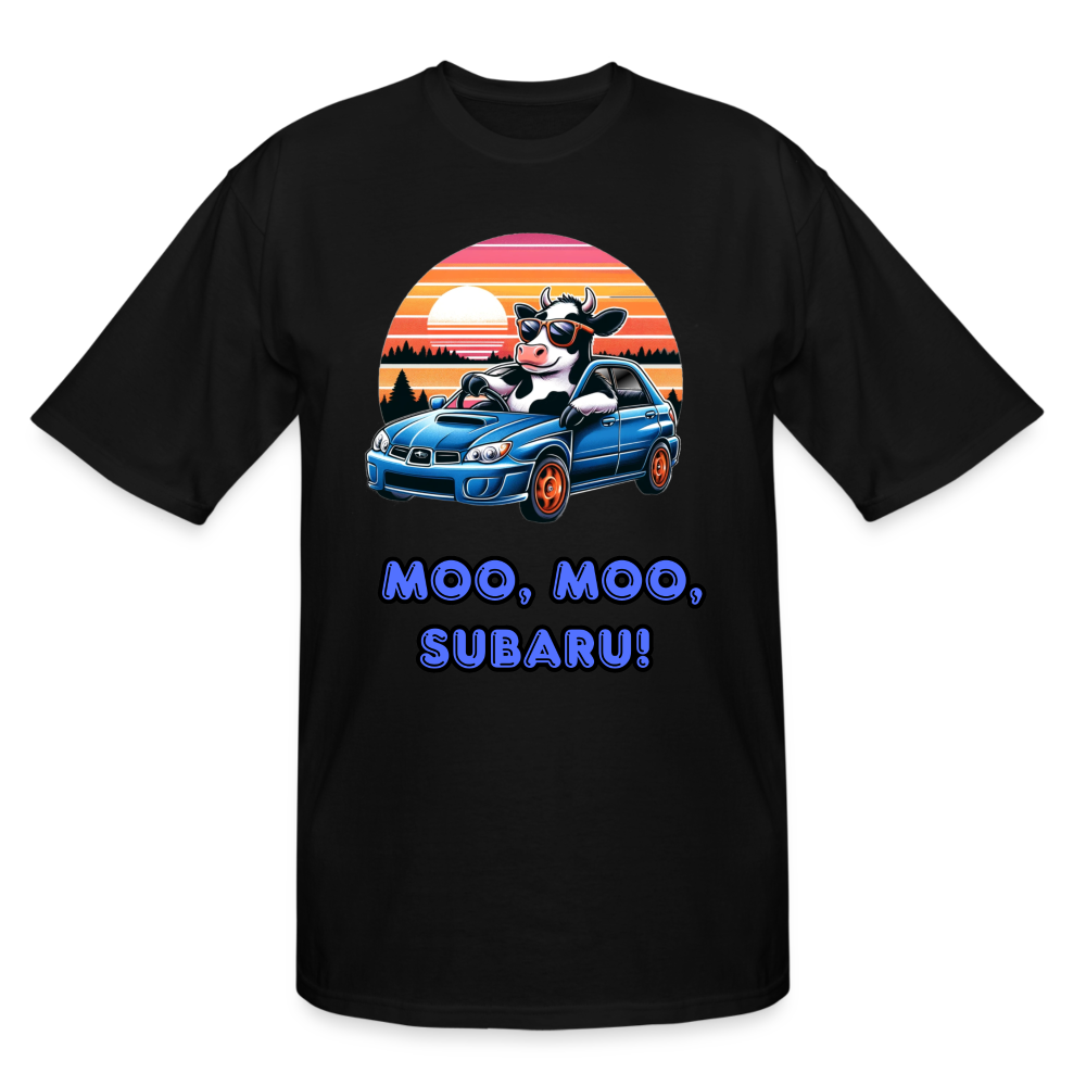 Moo Moo Subaru Men's TALL Tee - black