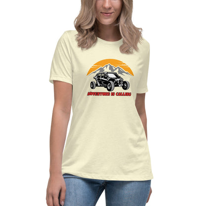 Liberty & Lead Apparel Citron / S Adventure Calls - Ladies Relaxed Tee