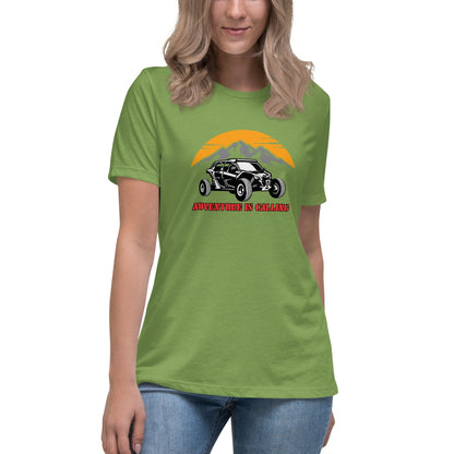 Liberty & Lead Apparel Leaf / S Adventure Calls - Ladies Relaxed Tee