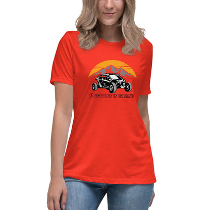 Liberty & Lead Apparel Poppy / S Adventure Calls - Ladies Relaxed Tee