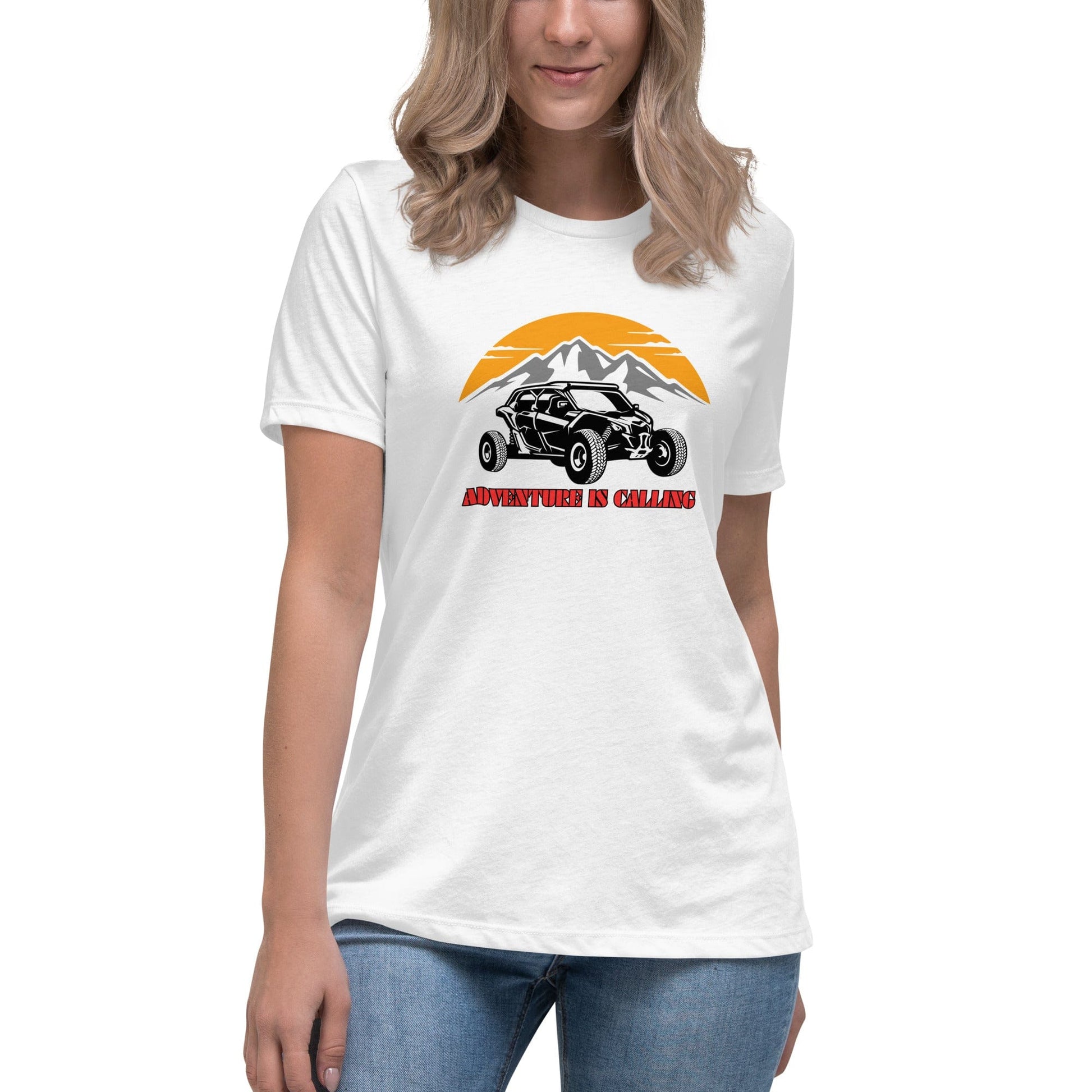 Liberty & Lead Apparel White / S Adventure Calls - Ladies Relaxed Tee