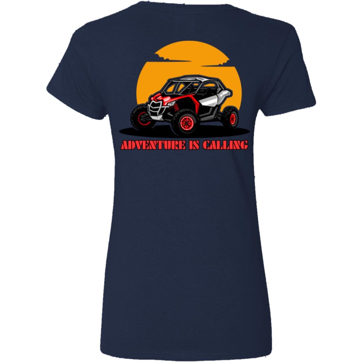 Liberty & Lead Apparel Apparel Adventure is Calling 2 - Ladies V-Neck Tee