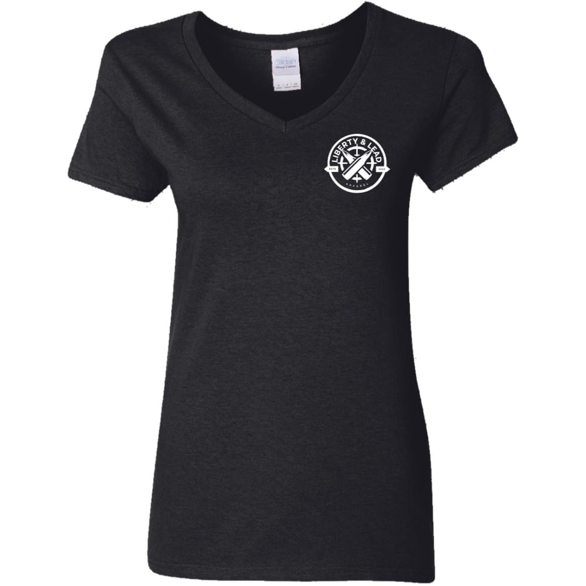 Liberty & Lead Apparel Apparel Black / S Adventure is Calling 2 - Ladies V-Neck Tee