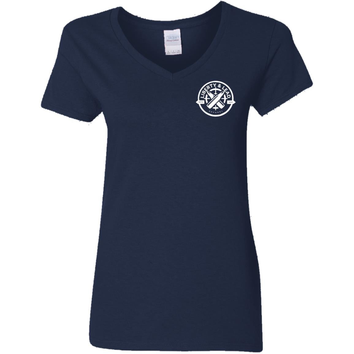 Liberty & Lead Apparel Apparel Navy / S Adventure is Calling 2 - Ladies V-Neck Tee