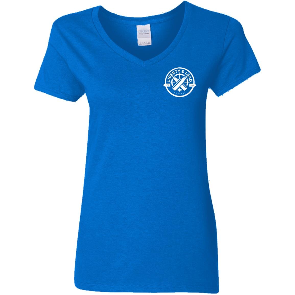 Liberty & Lead Apparel Apparel Royal / S Adventure is Calling 2 - Ladies V-Neck Tee