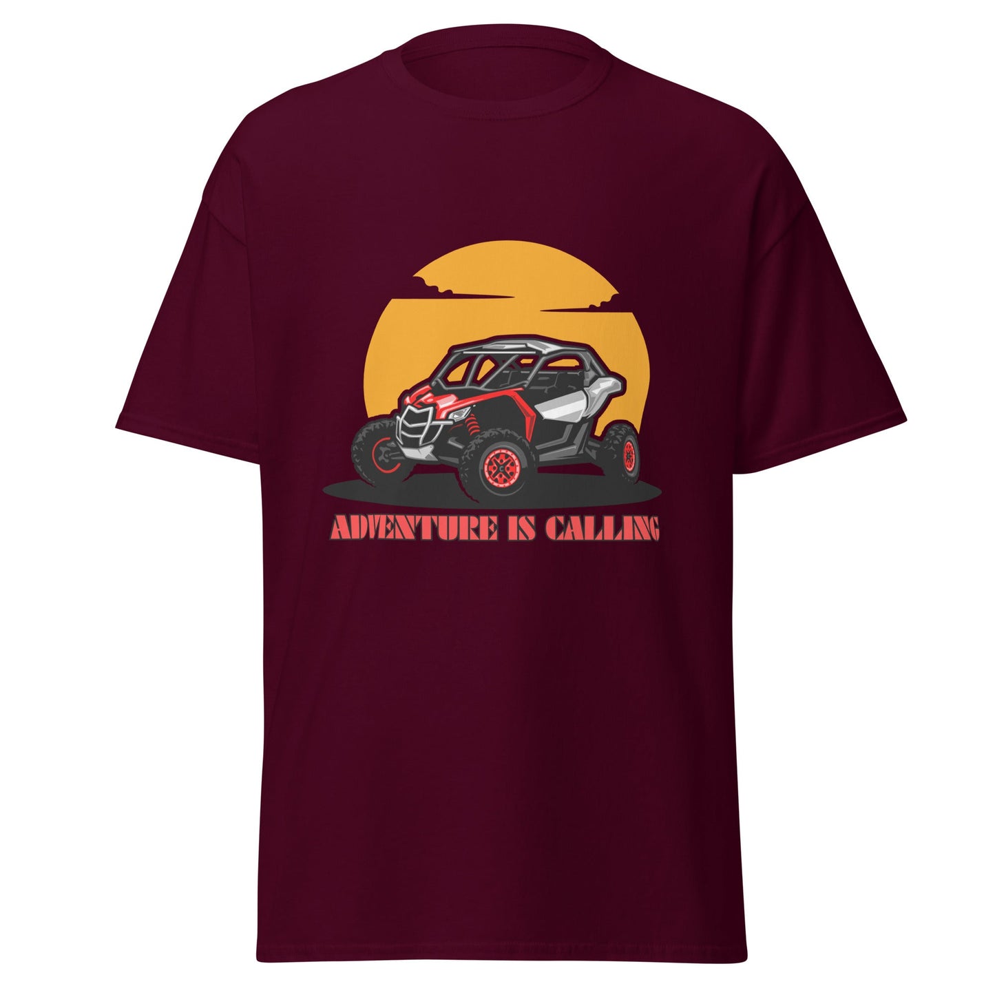 Liberty & Lead Apparel Maroon / S Adventure is Calling 2 / Off Road Fun / Side by Side / Outdoors - Men's Classic Tee