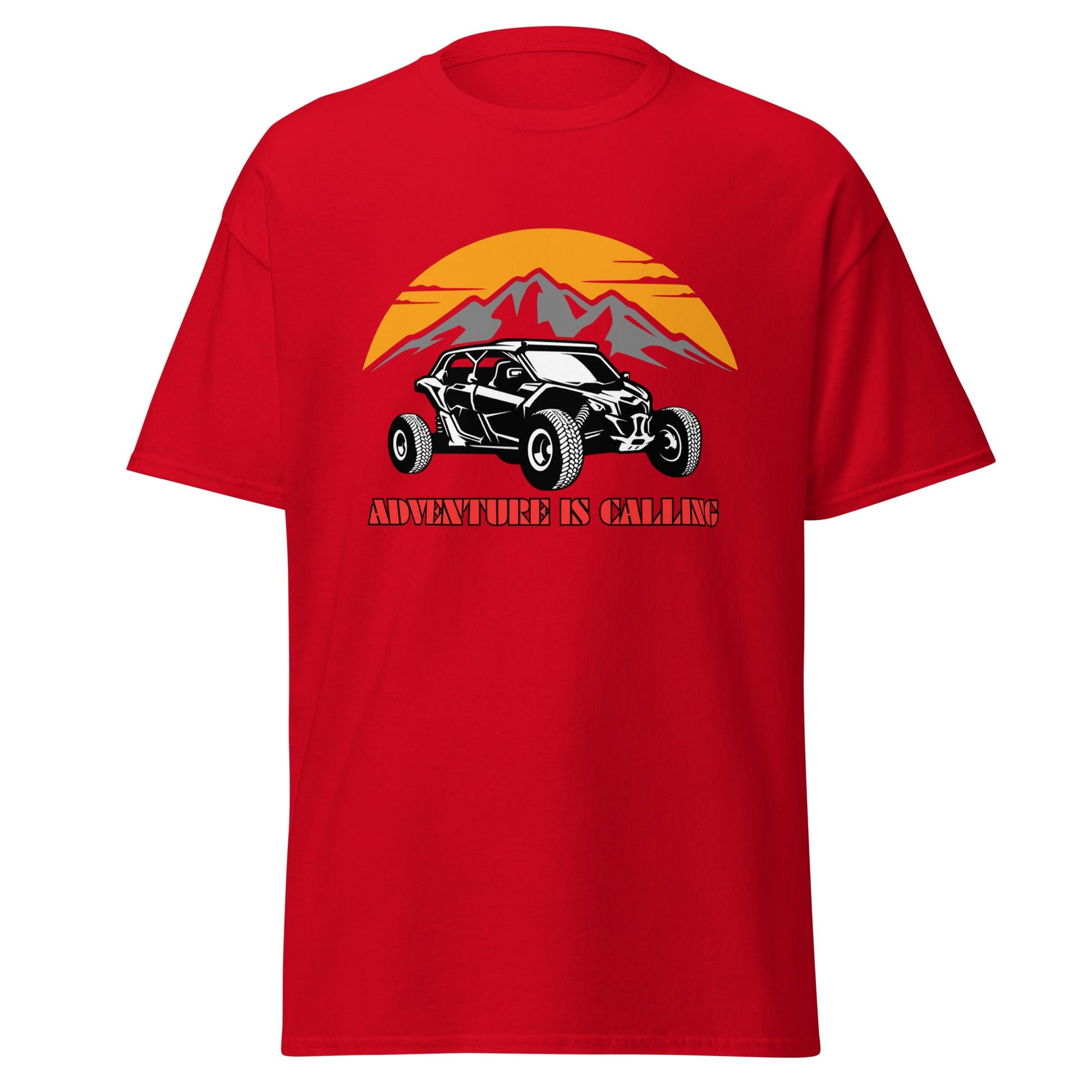 Liberty & Lead Apparel Red / S Adventure Is Calling 2 / Side by Side /Outdoor Fun- Men's Classic Tee