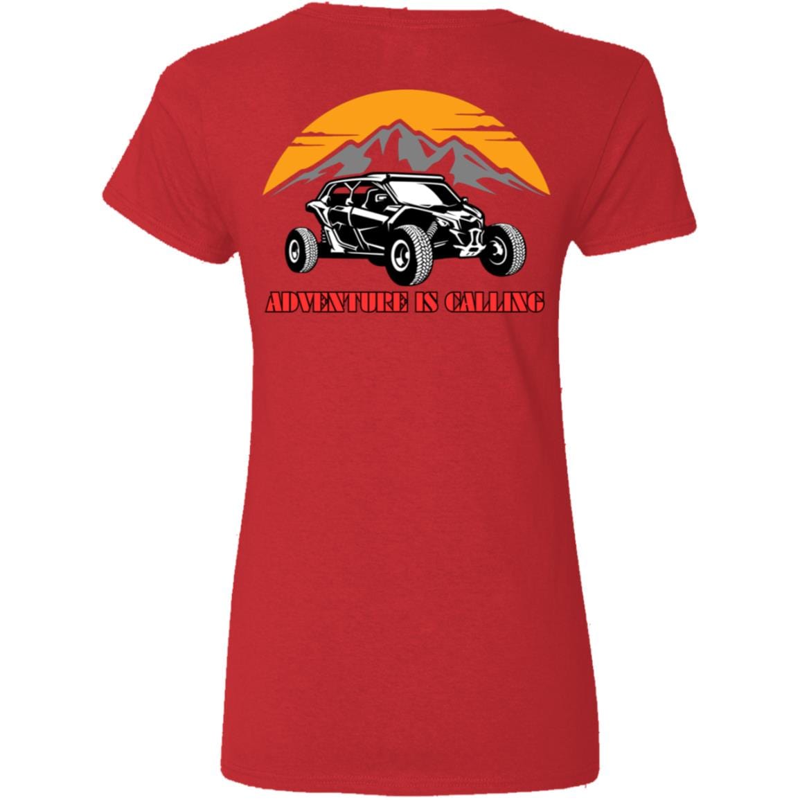 Liberty & Lead Apparel T-Shirts Adventure is Calling  - Ladies V-Neck Tee