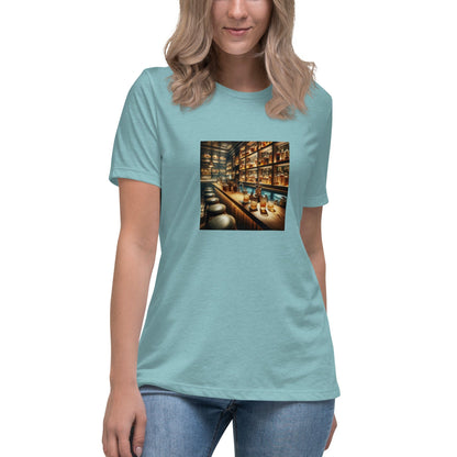 Liberty & Lead Apparel Heather Blue Lagoon / S Bar Time - Ladies Relaxed Tee