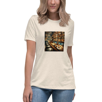 Liberty & Lead Apparel Heather Prism Natural / S Bar Time - Ladies Relaxed Tee