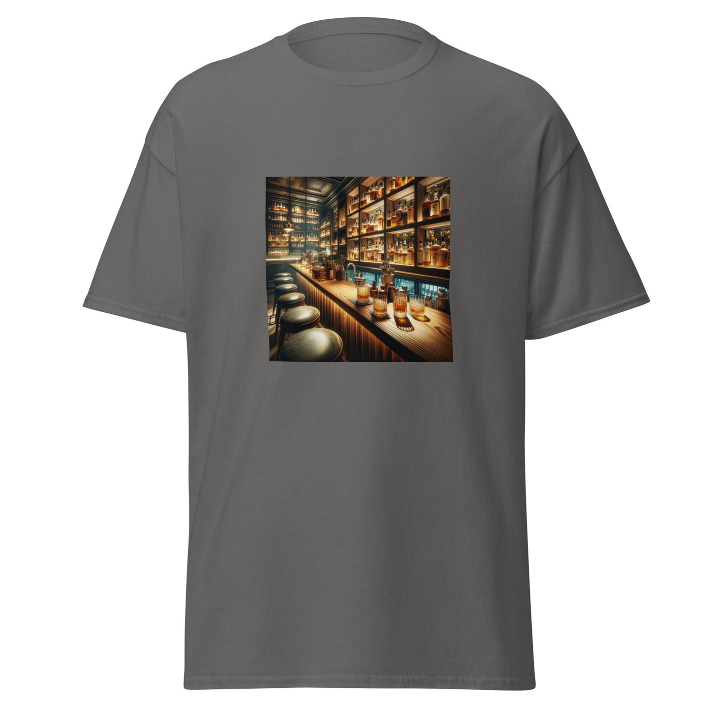 Liberty & Lead Apparel Charcoal / S Bar Time / Speak Easy / Tavern Scene / Alcohol - Men's Classic Tee