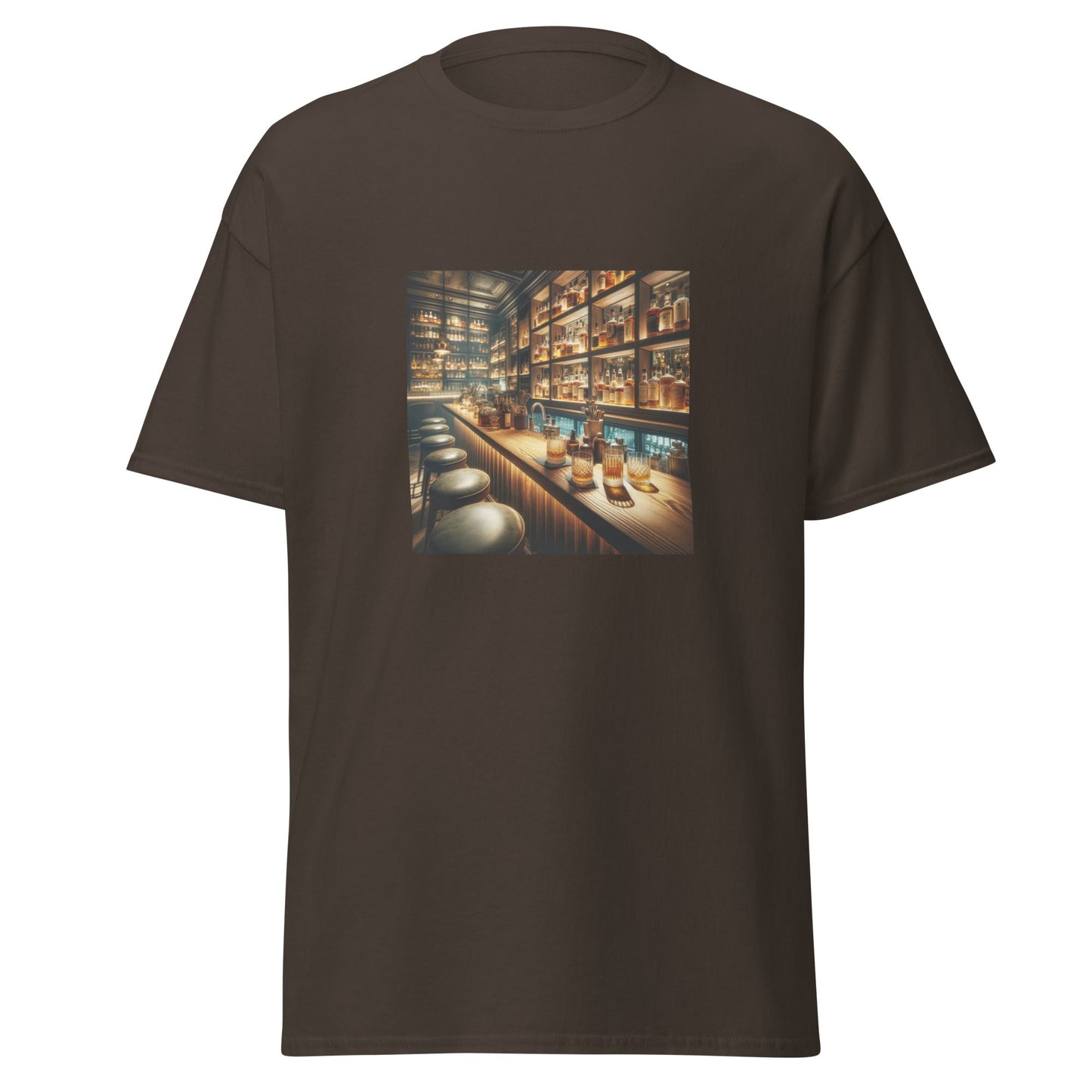 Liberty & Lead Apparel Dark Chocolate / S Bar Time / Speak Easy / Tavern Scene / Alcohol - Men's Classic Tee