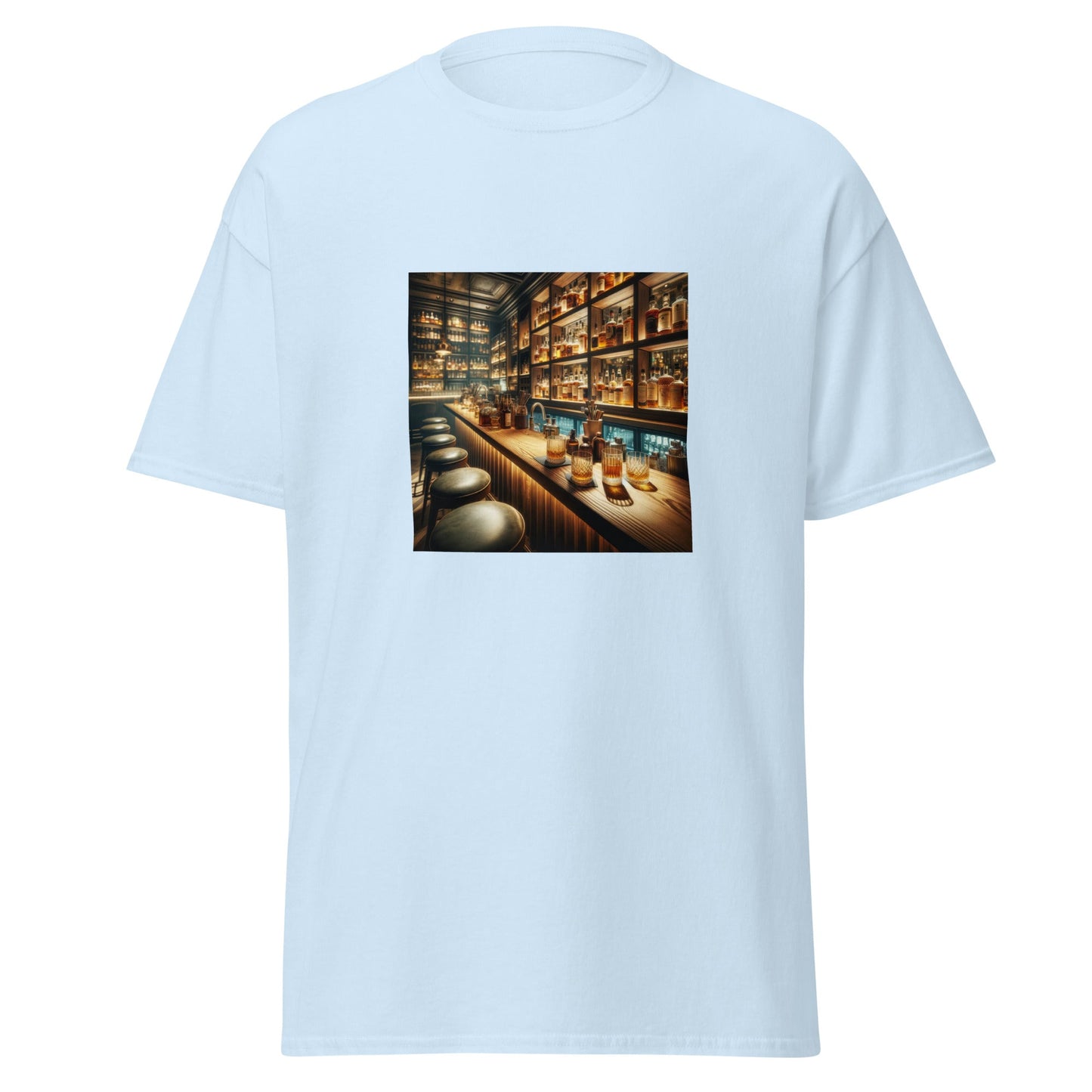 Liberty & Lead Apparel Light Blue / S Bar Time / Speak Easy / Tavern Scene / Alcohol - Men's Classic Tee