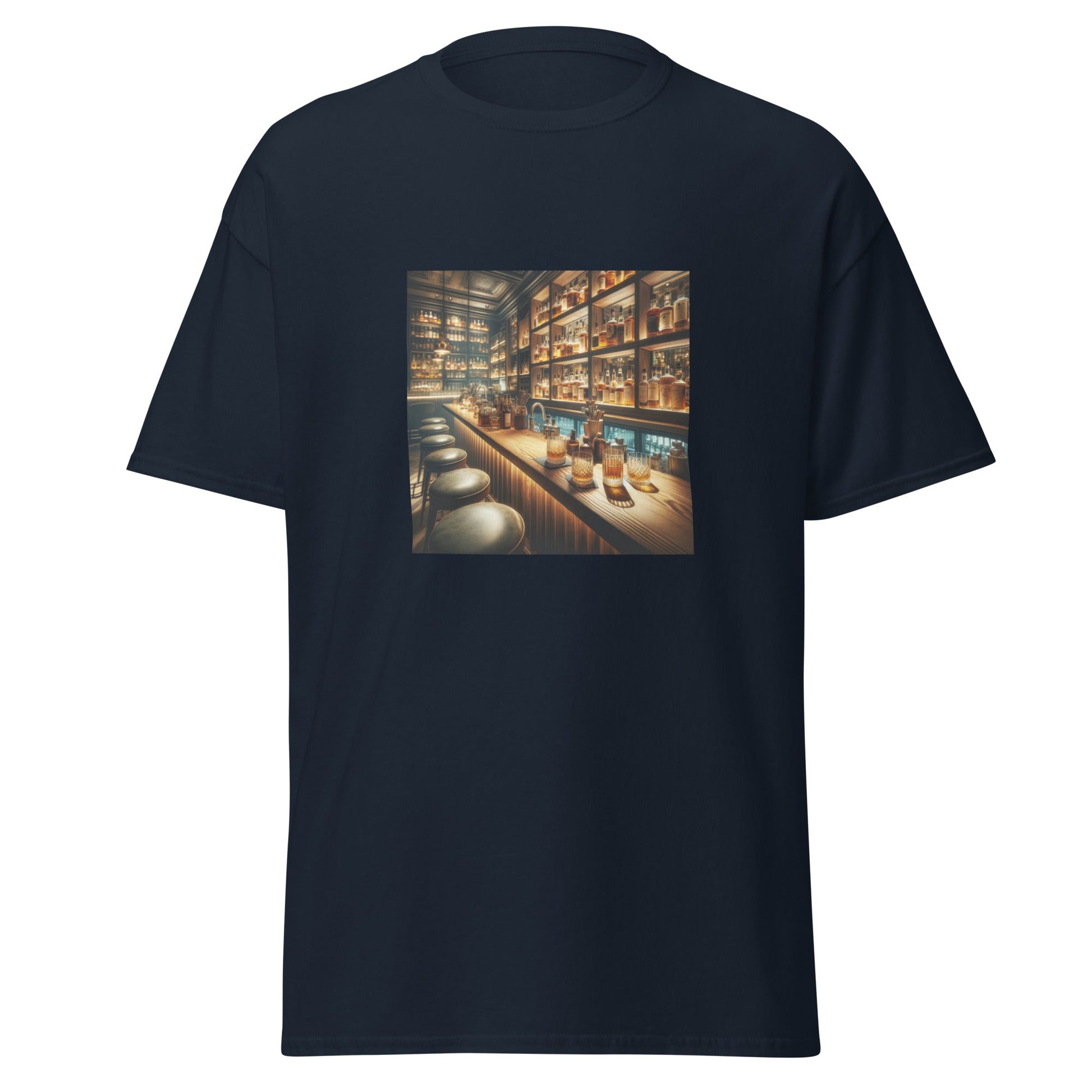 Liberty & Lead Apparel Navy / S Bar Time / Speak Easy / Tavern Scene / Alcohol - Men's Classic Tee