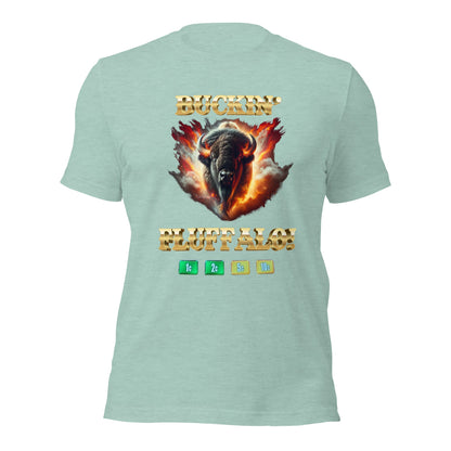 Liberty & Lead Apparel Heather Prism Dusty Blue / S Buffalo Slot Machine Buckin' Fluffalo Casino Fun- Men's Classic Tee