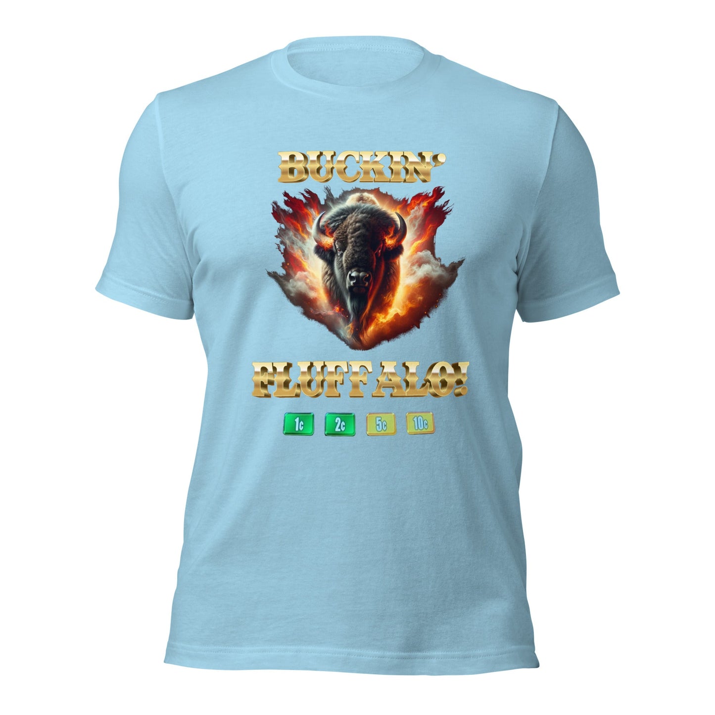 Liberty & Lead Apparel Ocean Blue / S Buffalo Slot Machine Buckin' Fluffalo Casino Fun- Men's Classic Tee