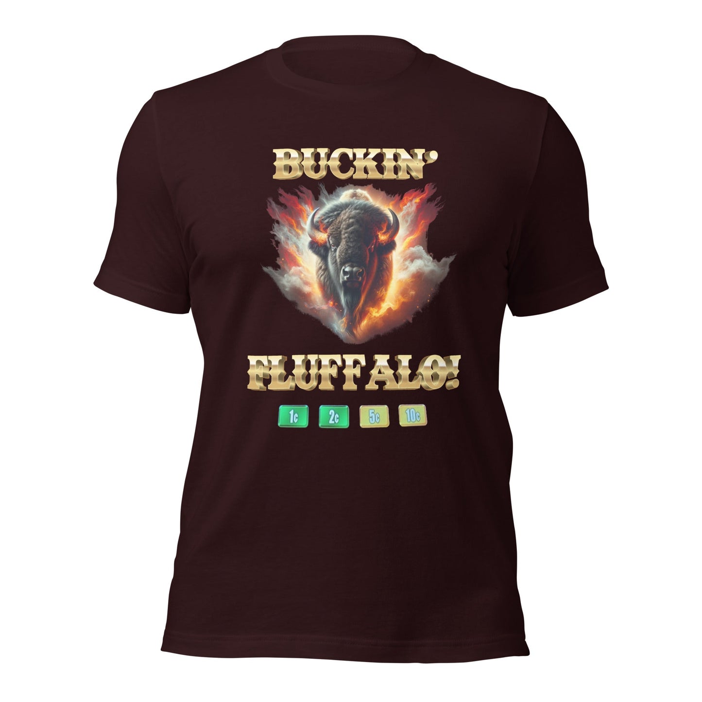 Liberty & Lead Apparel Oxblood Black / S Buffalo Slot Machine Buckin' Fluffalo Casino Fun - Men's Classic Tee