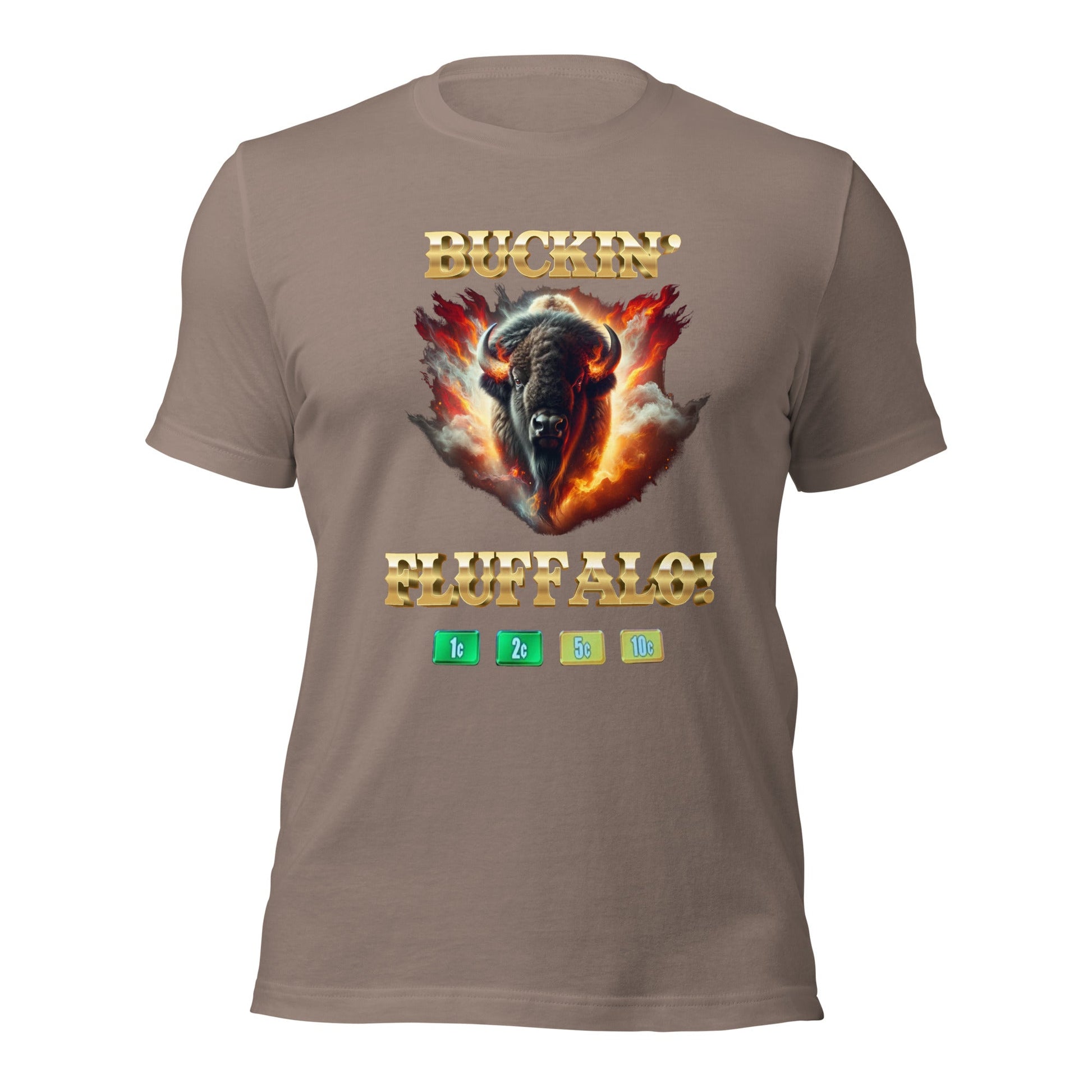 Liberty & Lead Apparel Pebble / S Buffalo Slot Machine Buckin' Fluffalo Casino Fun - Men's Classic Tee