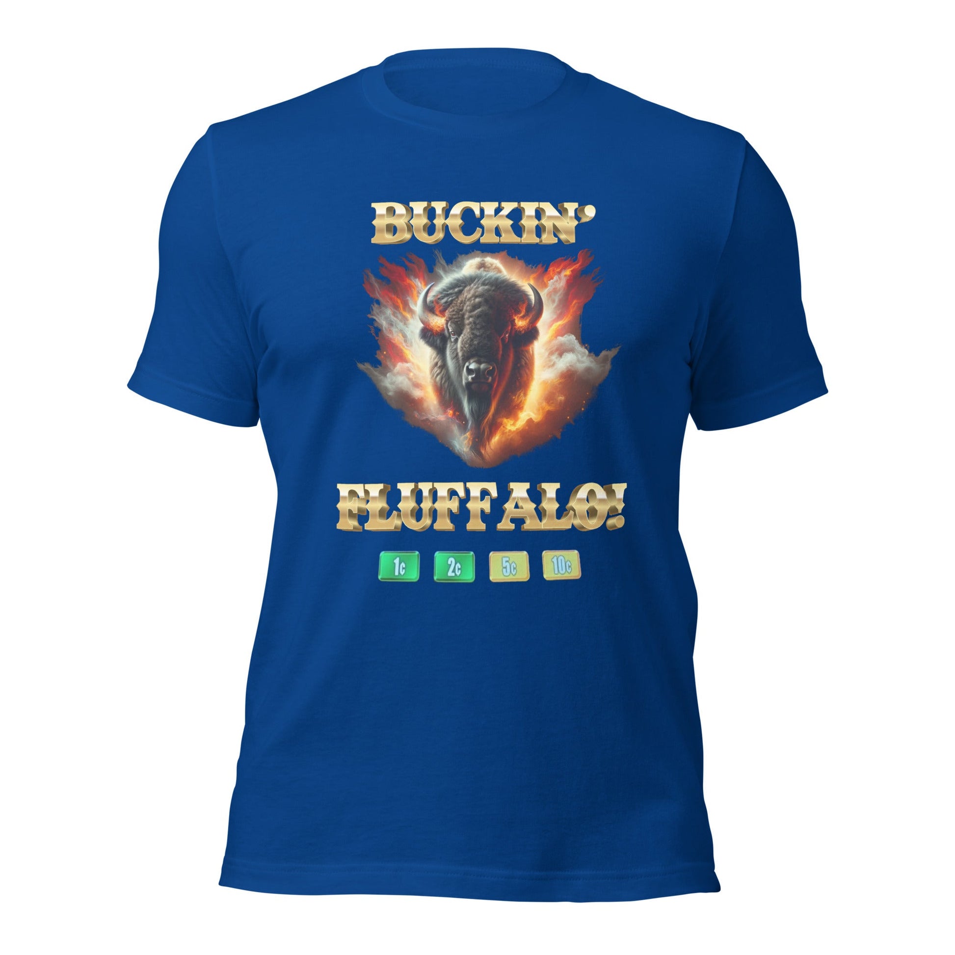 Liberty & Lead Apparel True Royal / S Buffalo Slot Machine Buckin' Fluffalo Casino Fun - Men's Classic Tee