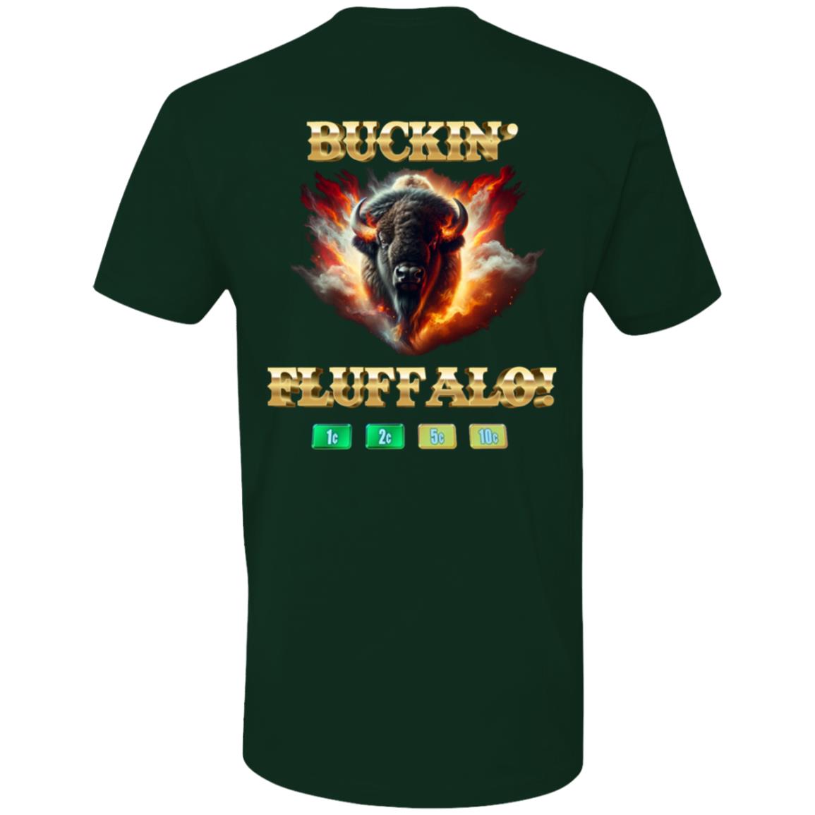 Liberty & Lead Apparel T-Shirts Buffalo Slot Machine Buckin' Fluffalo Casino Vegas Fun - Men's Fitted Tee