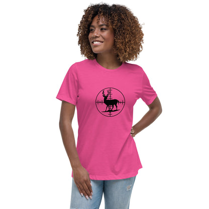 Liberty & Lead Apparel Berry / S Bullseye - Ladies Relaxed Tee