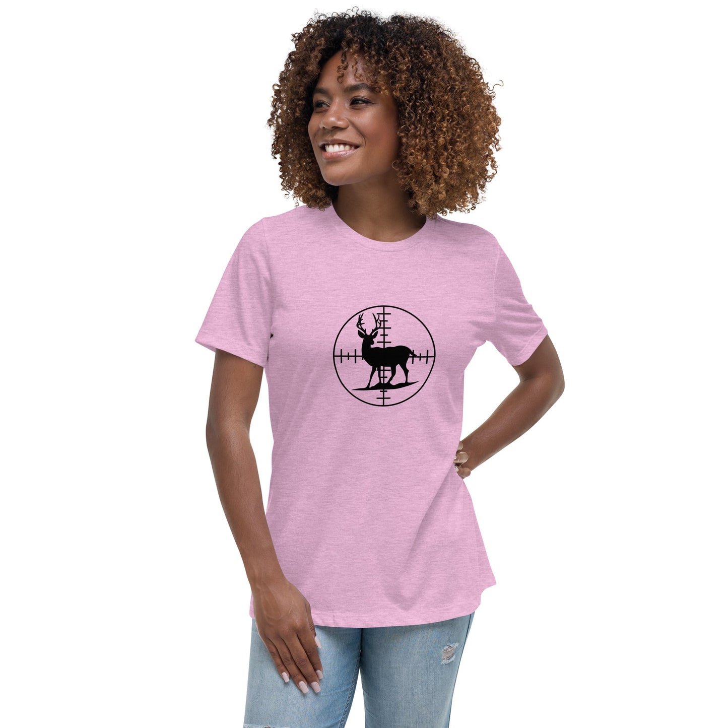 Liberty & Lead Apparel Heather Prism Lilac / S Bullseye - Ladies Relaxed Tee