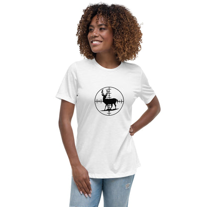 Liberty & Lead Apparel White / S Bullseye - Ladies Relaxed Tee