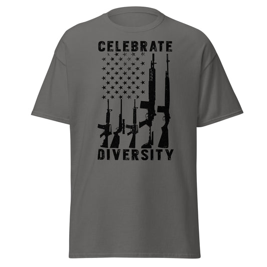 Liberty & Lead Apparel Charcoal / S Celebrate Diversity 2 - Men's Classic Tee