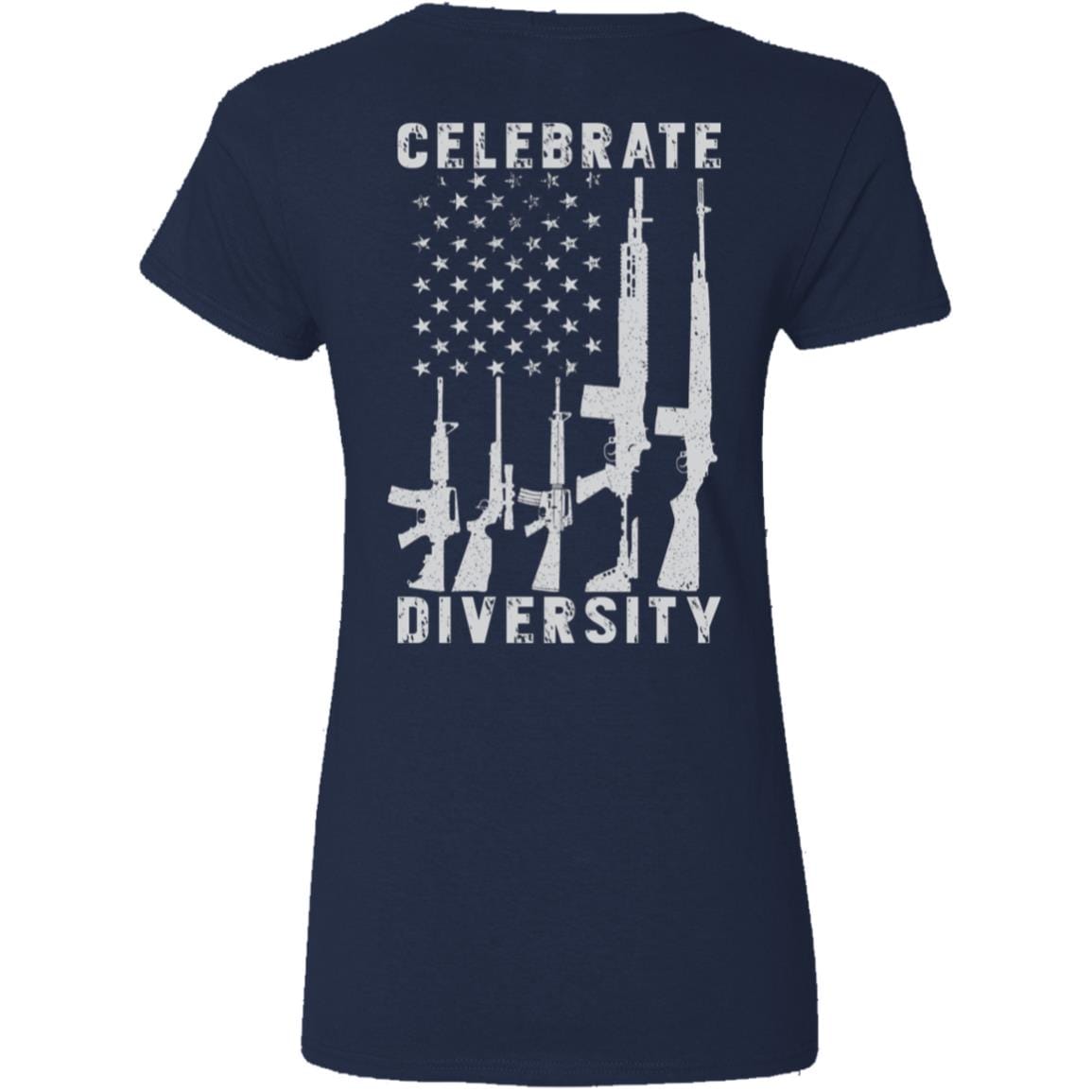 Liberty & Lead Apparel Apparel Celebrate Diversity - Ladies V-Neck Tee