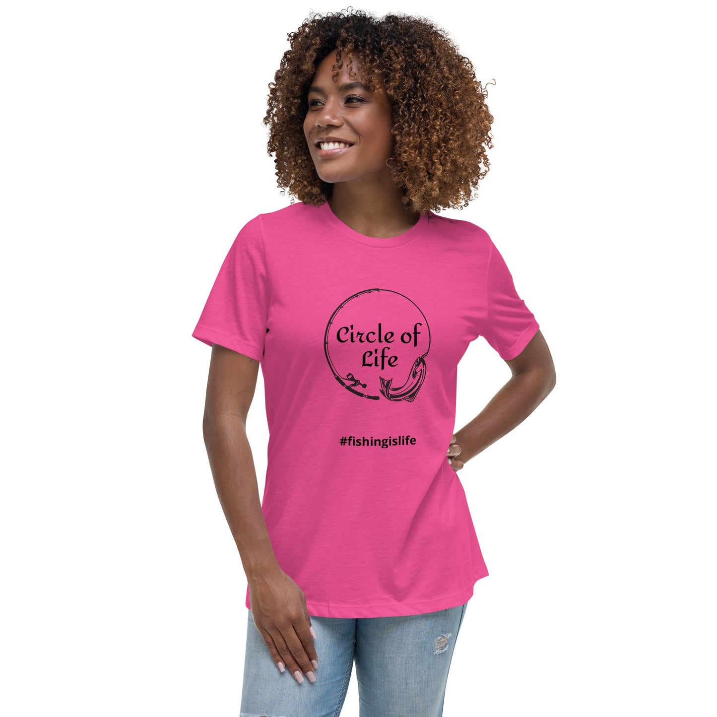 Liberty & Lead Apparel Berry / S Circle of Life - Ladies Relaxed Tee