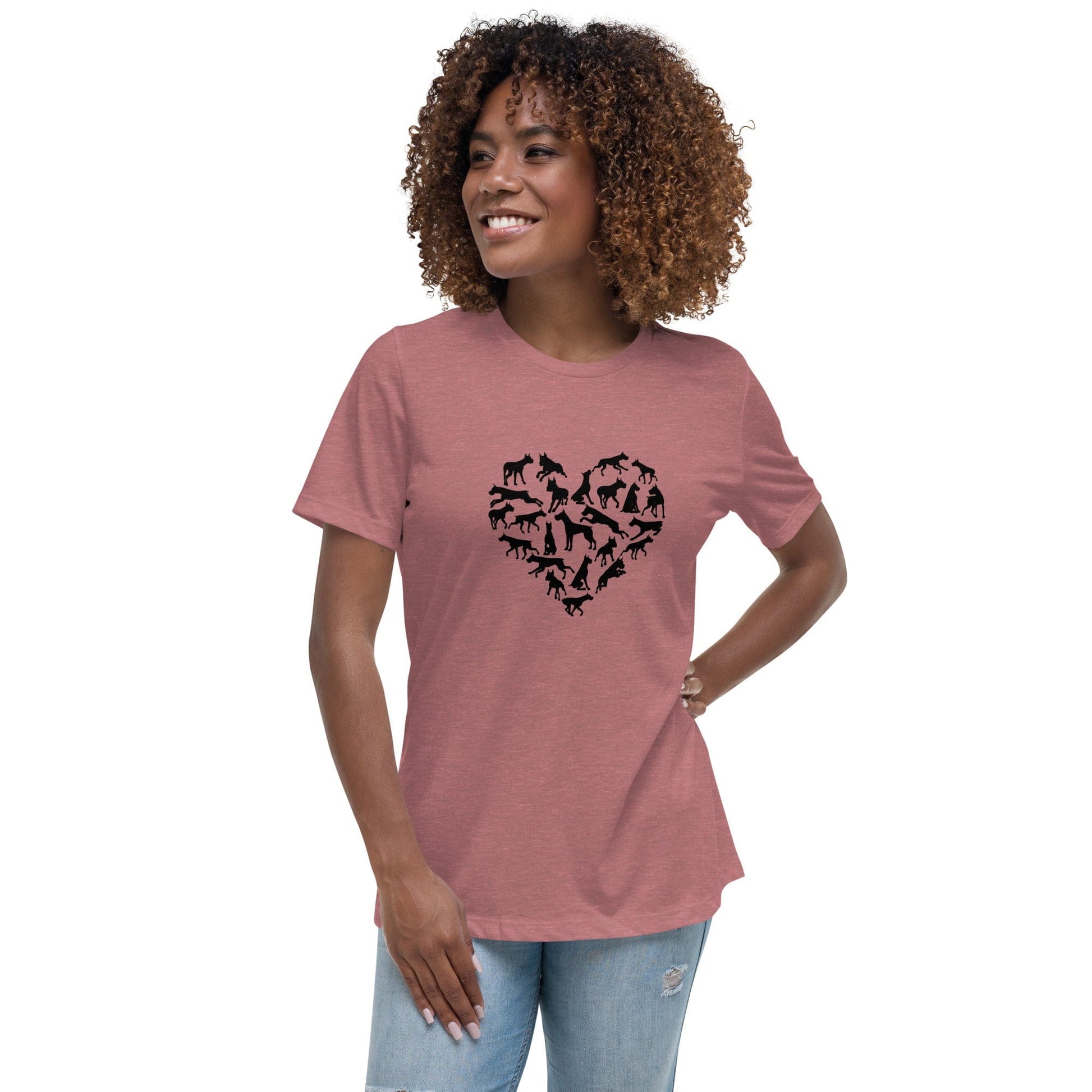 Liberty & Lead Apparel Heather Mauve / S Dane Love - Ladies Relaxed Tee