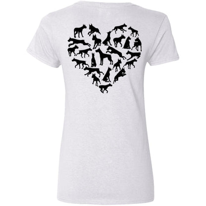 Liberty & Lead Apparel Apparel Dane Love - Ladies V-Neck Tee