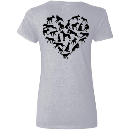 Liberty & Lead Apparel Apparel Dane Love - Ladies V-Neck Tee