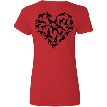 Liberty & Lead Apparel Apparel Dane Love - Ladies V-Neck Tee