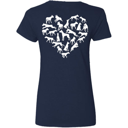 Liberty & Lead Apparel Apparel Dane Love - Ladies V-Neck Tee