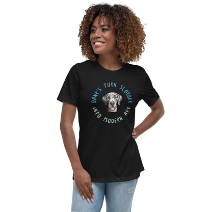 Liberty & Lead Apparel Black / S Dane Slobber - Ladies Relaxed Tee