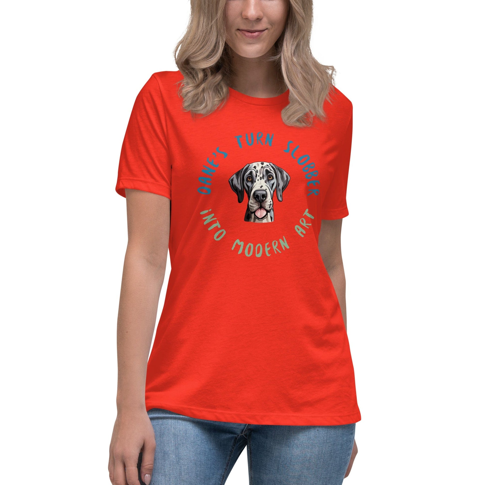 Liberty & Lead Apparel Poppy / S Dane Slobber - Ladies Relaxed Tee