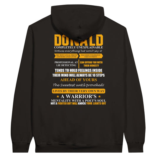 Liberty & Lead Apparel Print Material Donald - Completely Unexplainable Pullover Hoodie