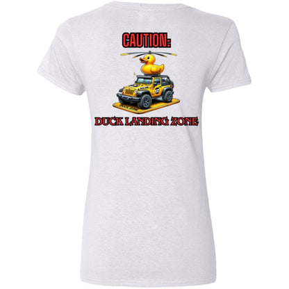 Liberty & Lead Apparel Apparel Duck Duck Jeep Duck Landing Zone - Ladies V-Neck Tee