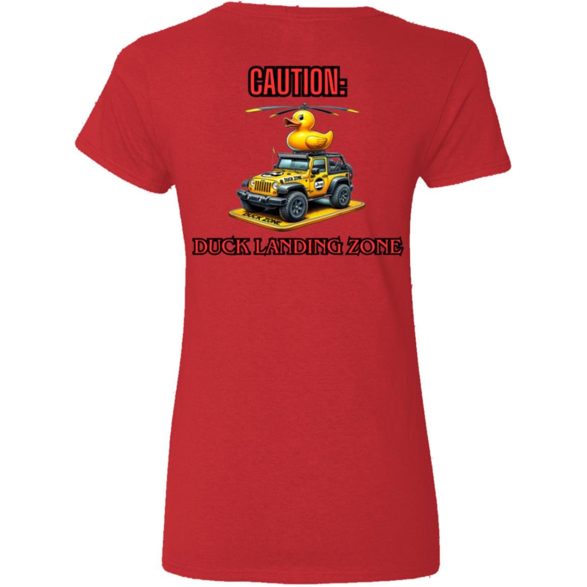 Liberty & Lead Apparel Apparel Duck Duck Jeep Duck Landing Zone - Ladies V-Neck Tee