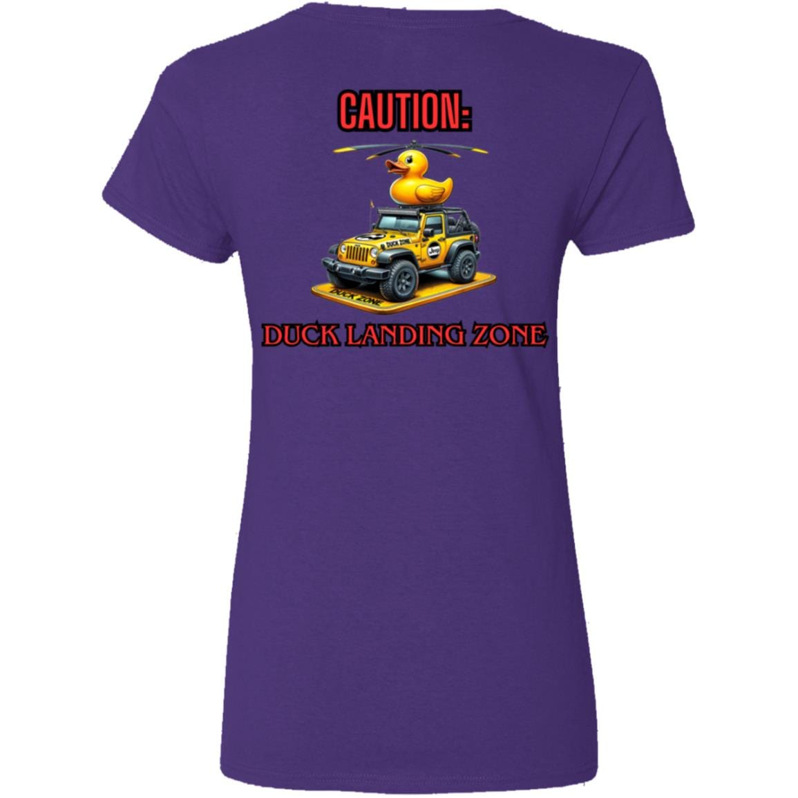 Liberty & Lead Apparel Apparel Duck Duck Jeep Duck Landing Zone - Ladies V-Neck Tee