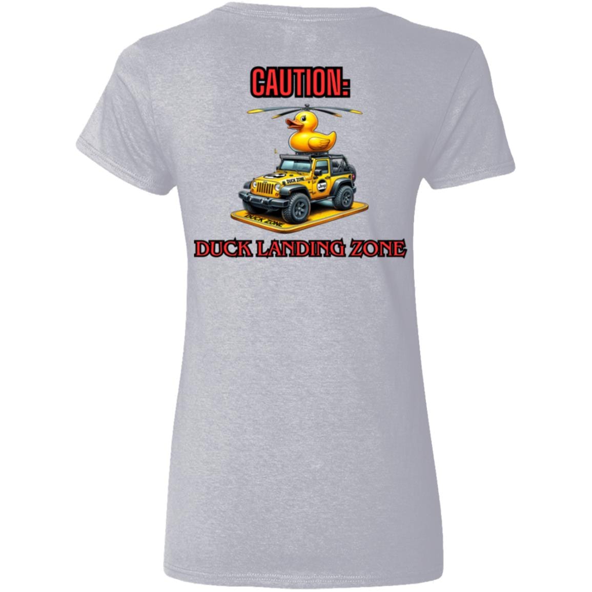 Liberty & Lead Apparel Apparel Duck Duck Jeep Duck Landing Zone - Ladies V-Neck Tee