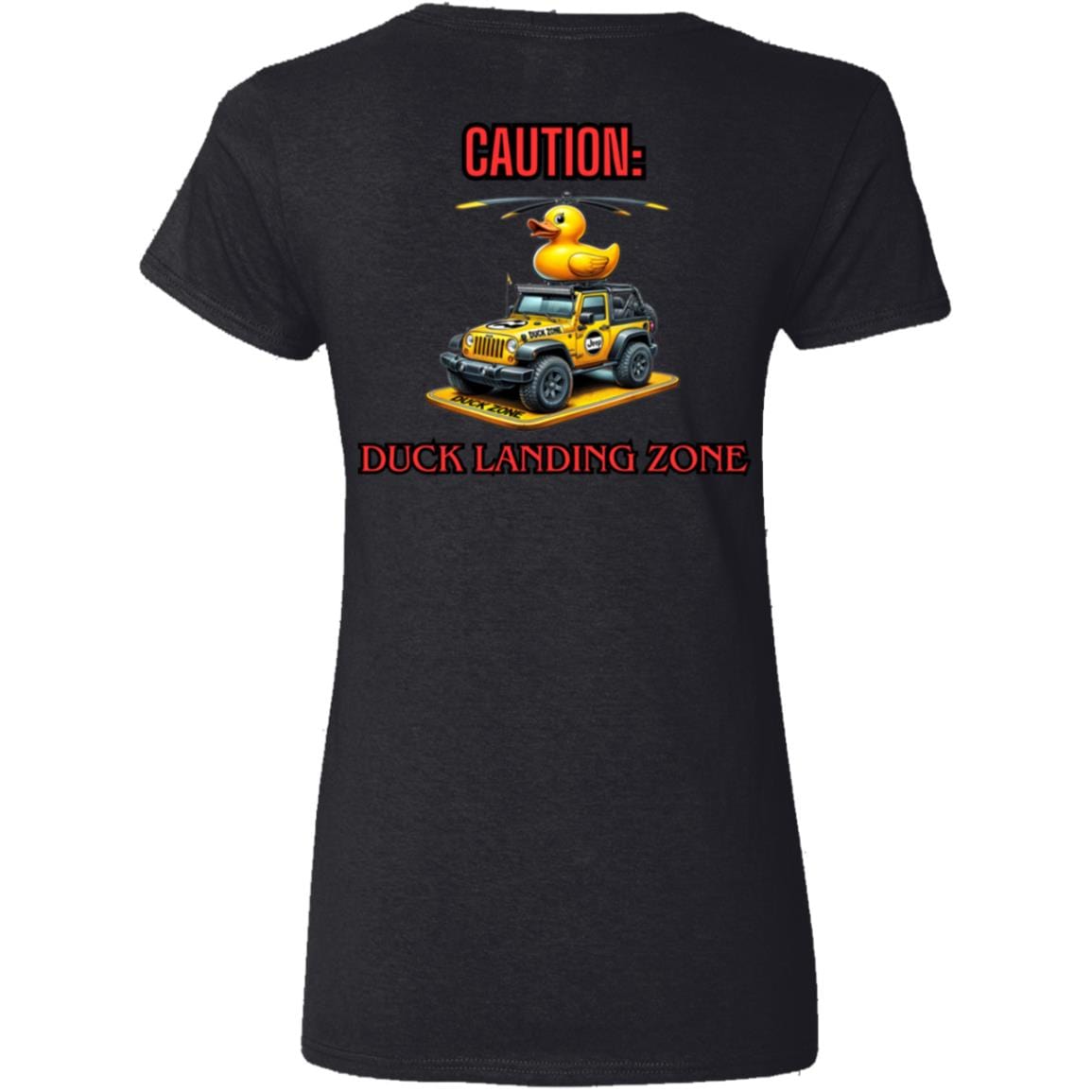 Liberty & Lead Apparel Apparel Duck Duck Jeep Duck Landing Zone - Ladies V-Neck Tee