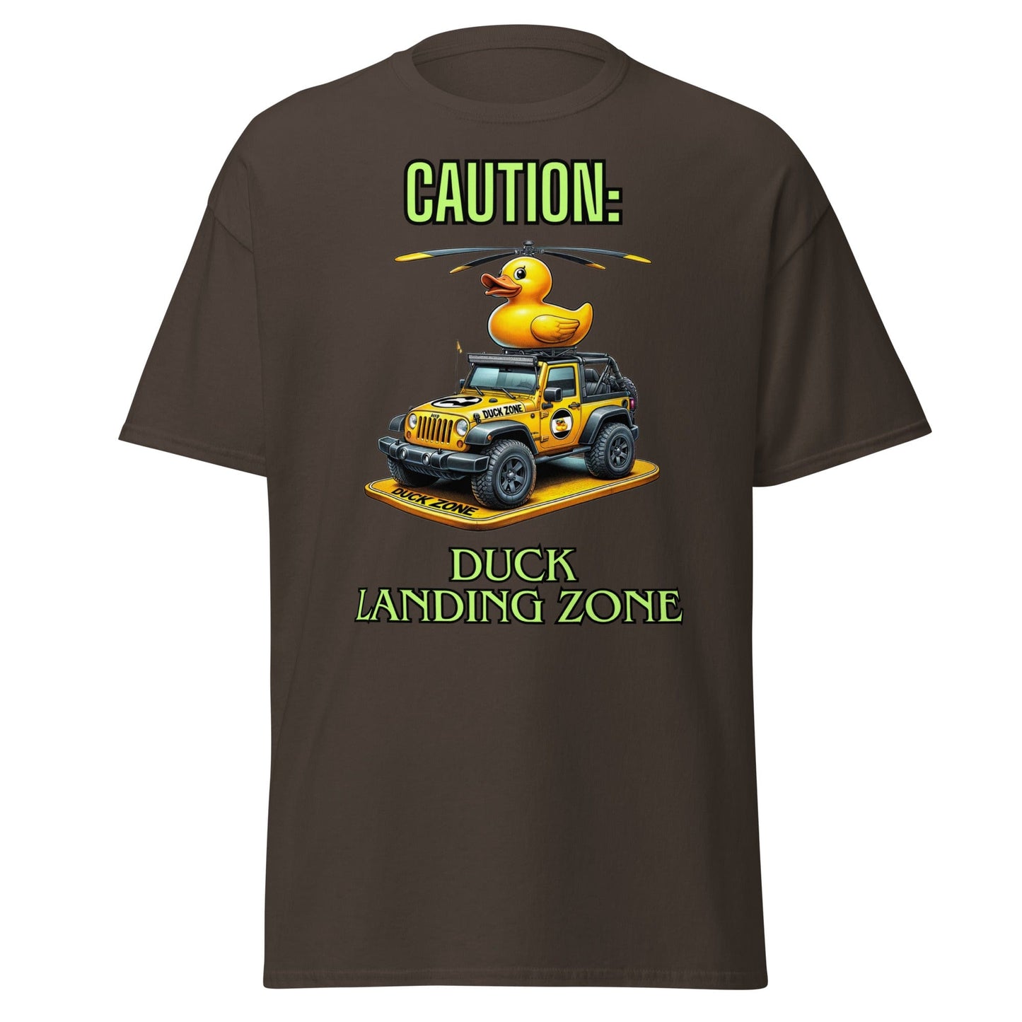 Liberty & Lead Apparel Dark Chocolate / S Duck Duck Jeep Jeep Lovers Duck Landing Zone - Men's Classic Tee