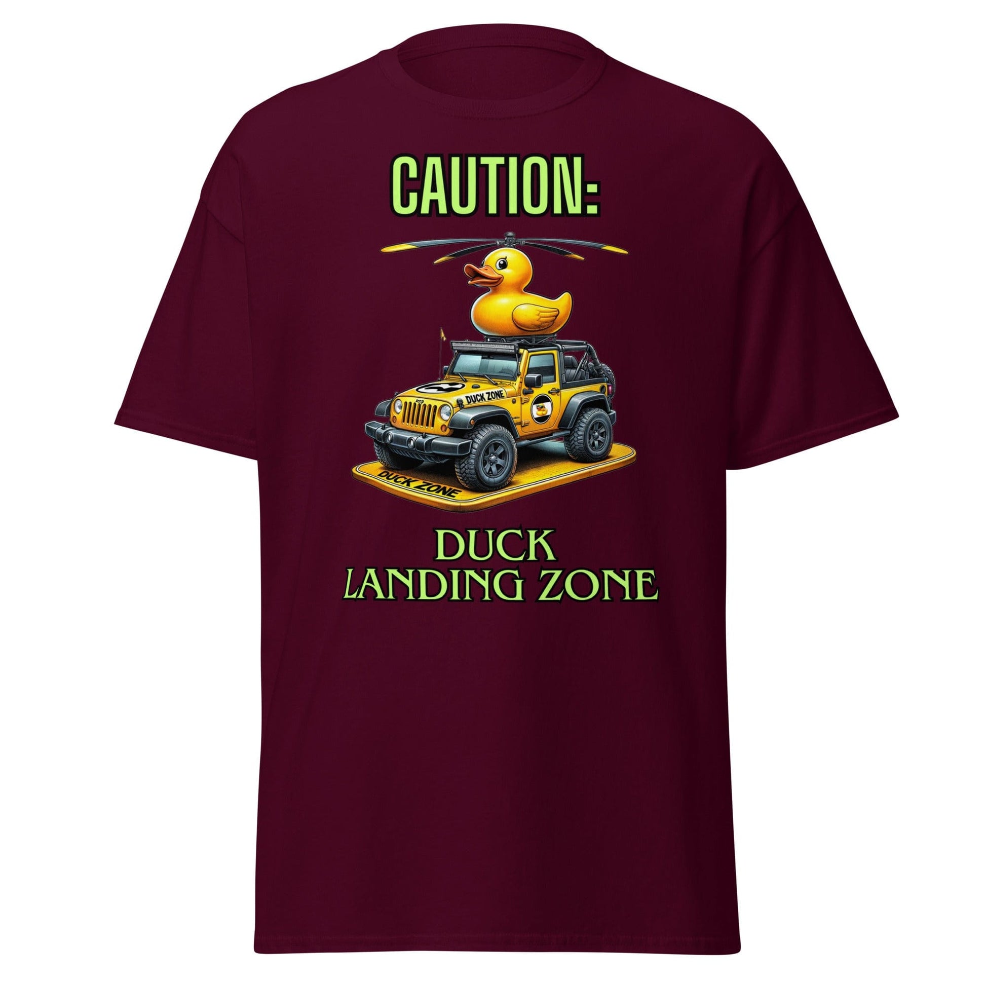 Liberty & Lead Apparel Maroon / S Duck Duck Jeep Jeep Lovers Duck Landing Zone - Men's Classic Tee