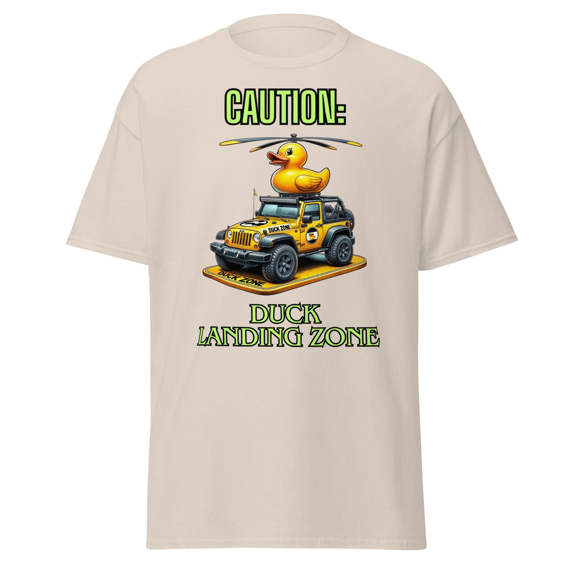 Liberty & Lead Apparel Natural / S Duck Duck Jeep Jeep Lovers Duck Landing Zone - Men's Classic Tee